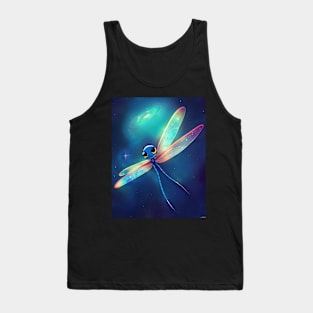 Cute Space Dragonfly T-Shirt Tank Top